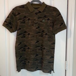 G-Star‎ Raw Green Camo Print Polo